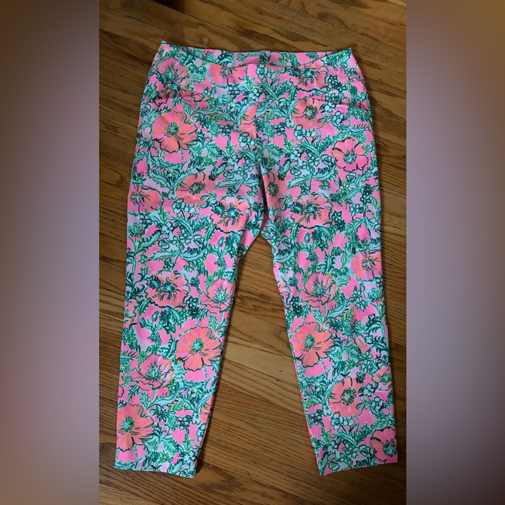 EUC Lilly Pulitzer Corso UPF Golf Pants - Poppy - 14